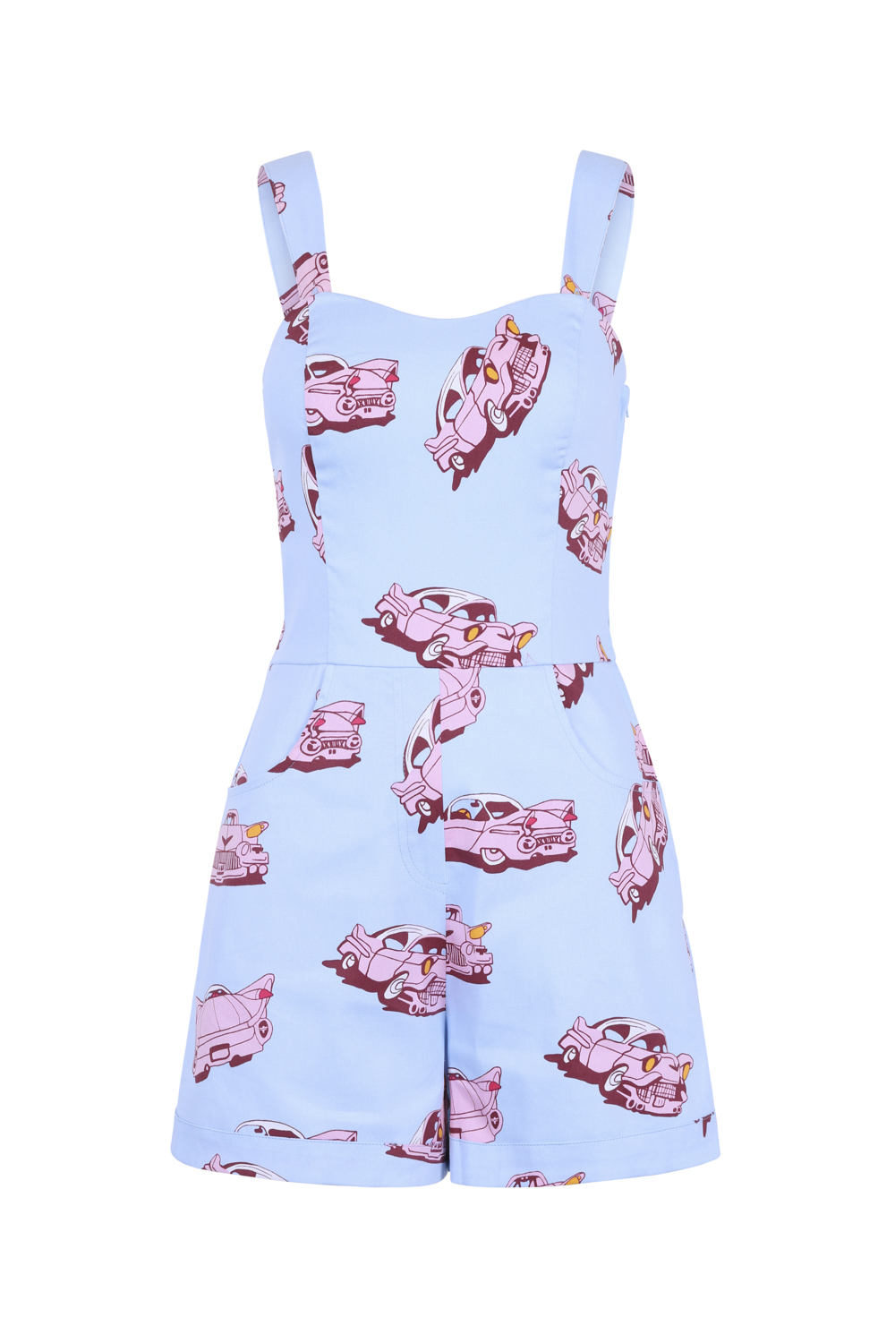 Vintage Pink Car Playsuit